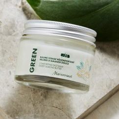 STILL LIFE_GREEN SKINCARE_MOISTURISING FACE CREAM GOJI BERRIES_COMFORTING FACE BALM SWEET ALMOND BUTTER AND NOURISHING FACE OIL_2000_TIFF