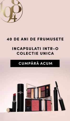 Colecție unică de machiaj – 40 de ani de frumusețe, produse premium pentru față, ochi și buze. Cumpără acum.