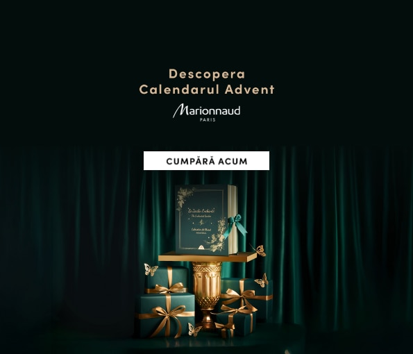 Calendarul Advent Marionnaud Paris – cadouri de lux în ambalaj verde și auriu, cadoul perfect de Crăciun. Cumpără online