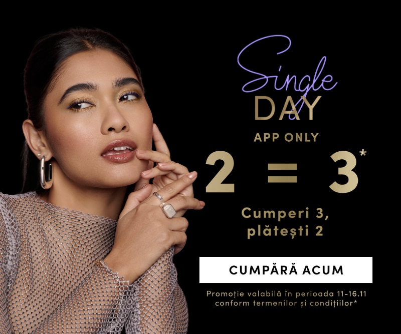 Promoție Single Day în aplicație: cumperi 3 produse, plătești 2, valabil 11–16.11.2025.