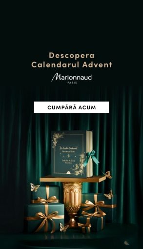 Calendarul Advent Marionnaud Paris – cadouri de lux în ambalaj verde și auriu, cadoul perfect de Crăciun. Cumpără online