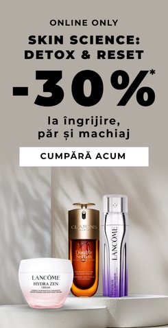 Reducere online -30% la îngrijire, păr și machiaj, produse Clarins și Lancôme