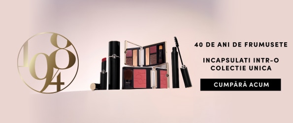 Colecție unică de machiaj – 40 de ani de frumusețe, produse premium pentru față, ochi și buze. Cumpără acum.