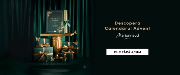 Calendarul Advent Marionnaud Paris – cadouri de lux în ambalaj verde și auriu, cadoul perfect de Crăciun. Cumpără online