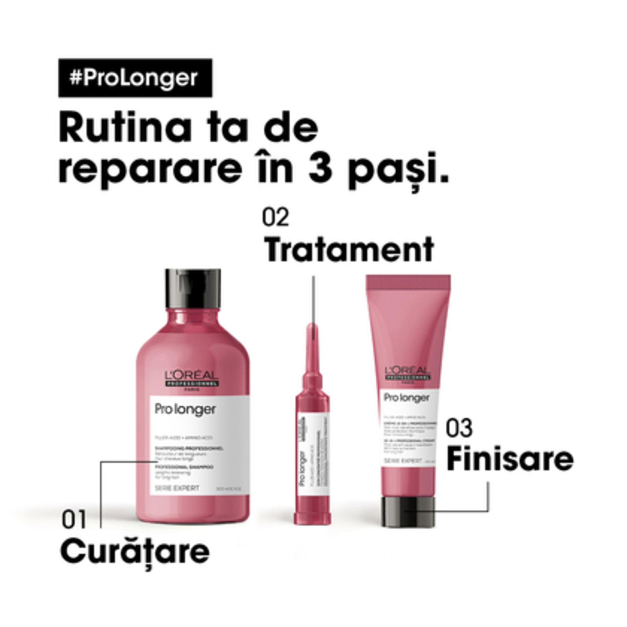 Sampon profesional pentru fortifierea parului lung Serie Expert