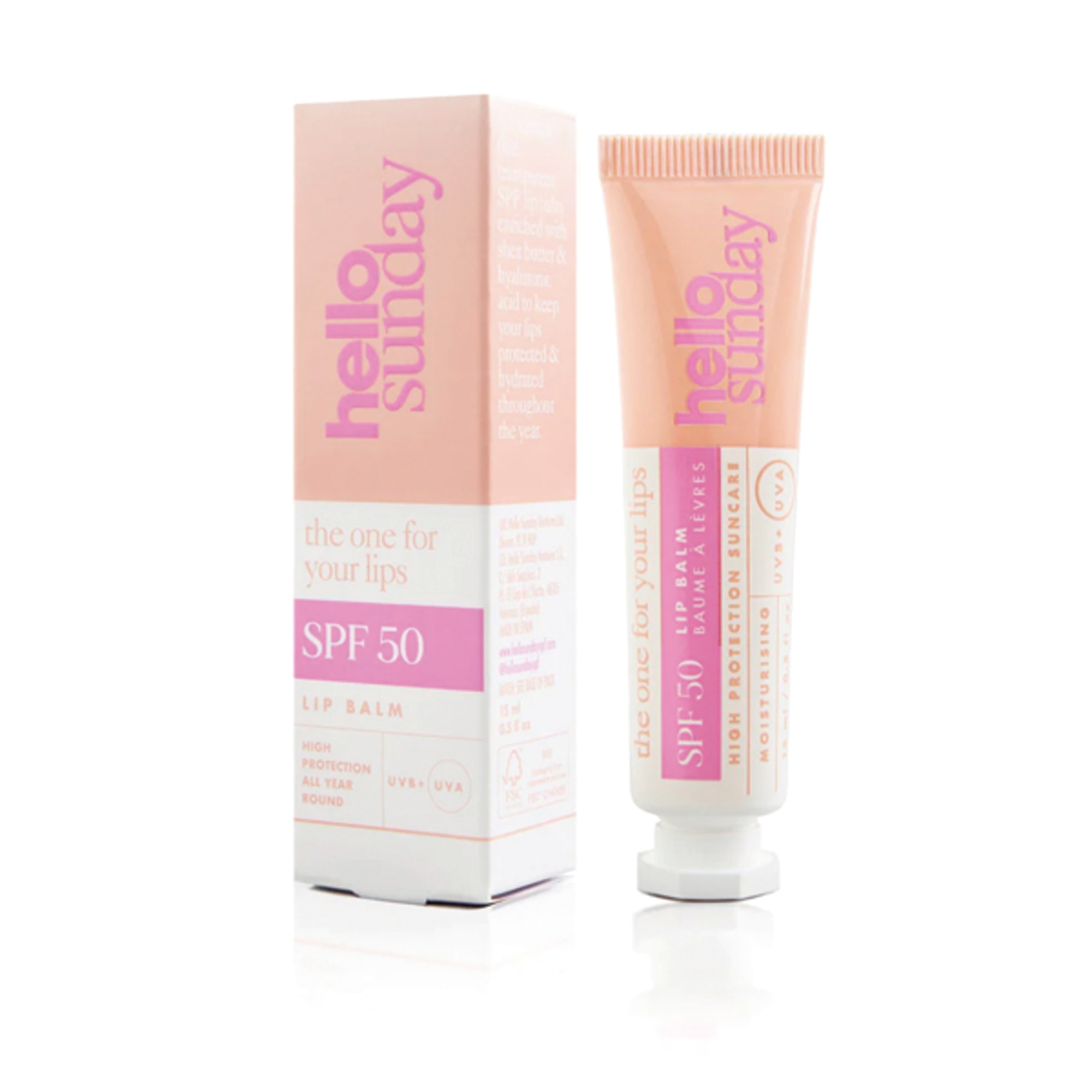 Balsam de buze transparent fără parfum SPF 50