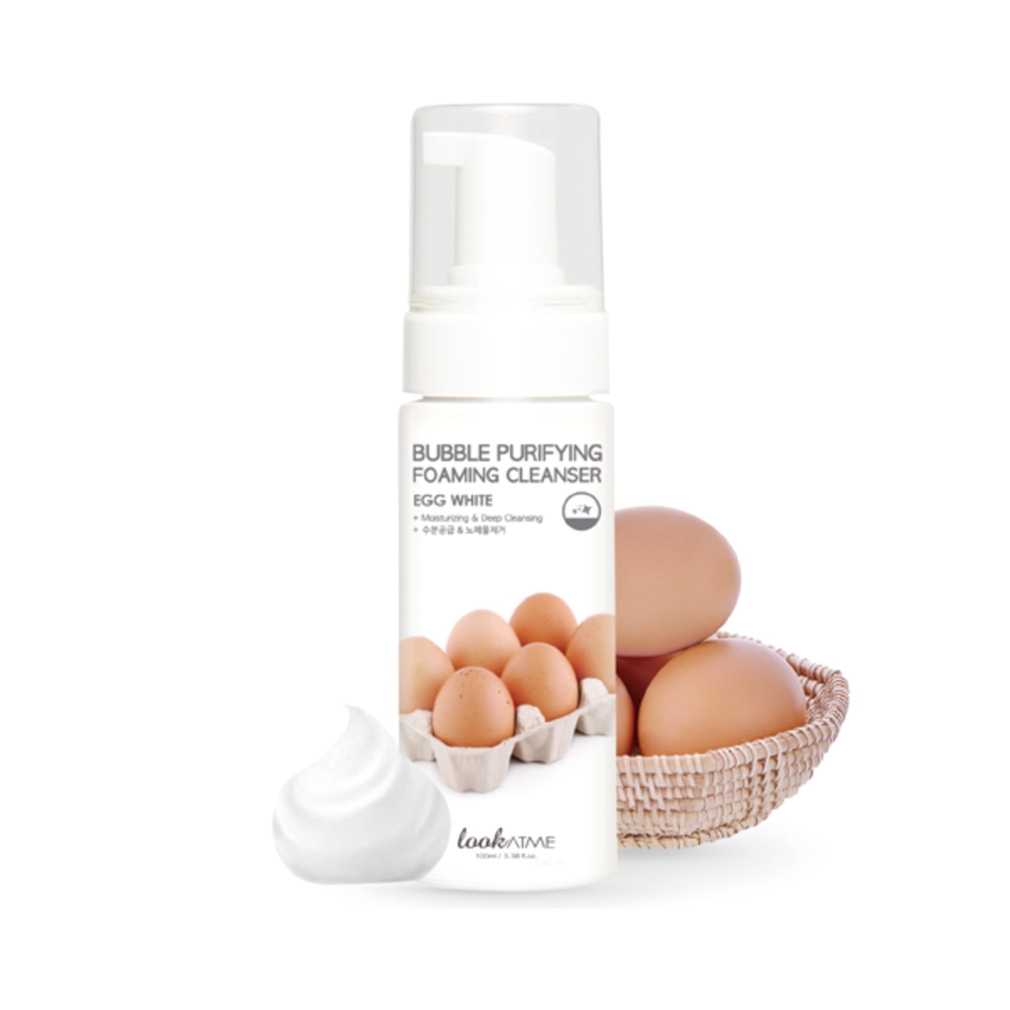 Gel de curatare spumant cu Albus de ou