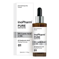 30 ML InoPharm Pure Elements PURE ELEMENTS Peeling facial cu Acid Lactic si Acid Hialuronic  1 of 2 