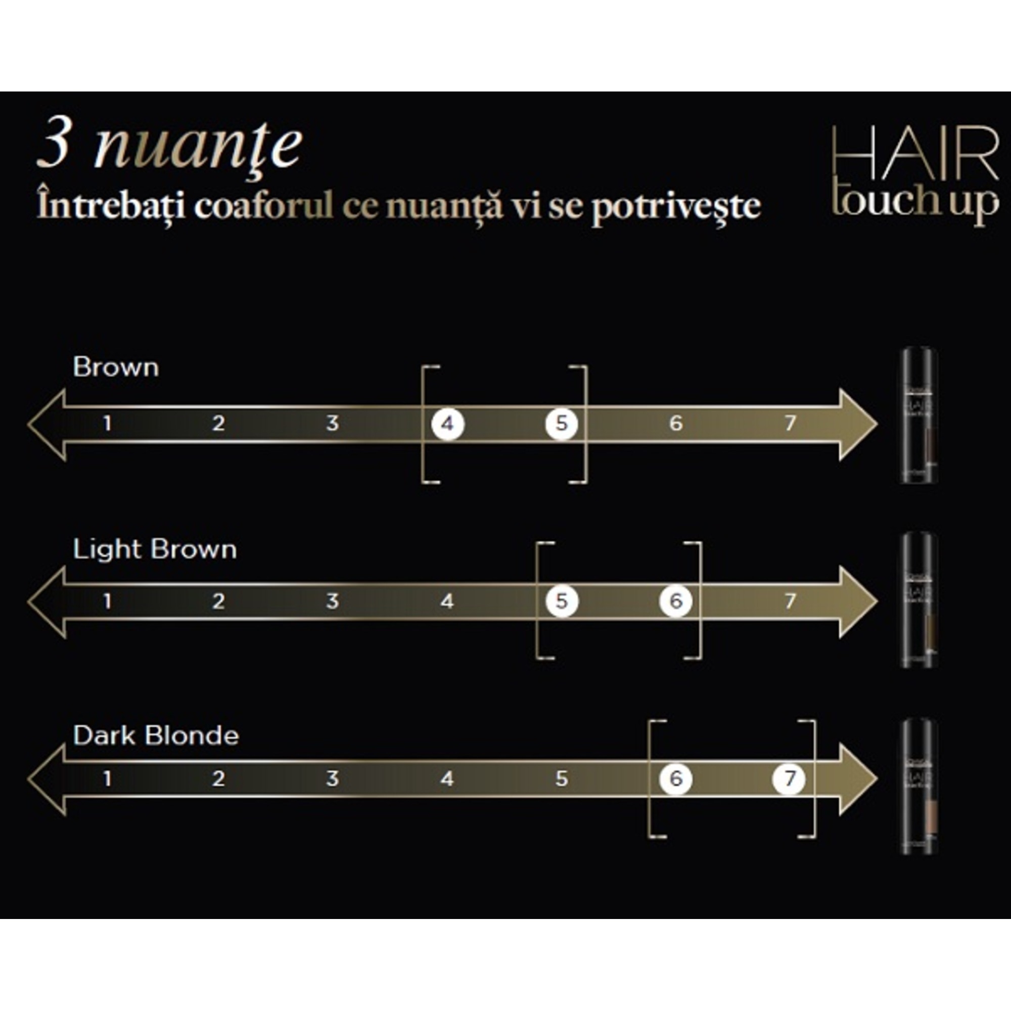 Spray pentru acoperirea firelor albe Saten Deschis