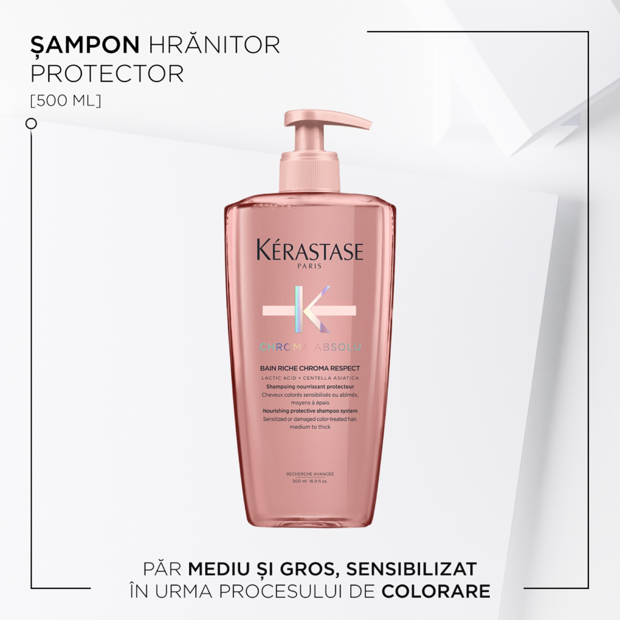 Sampon hranitor protector pentru par vopsit Riche Chroma Respect