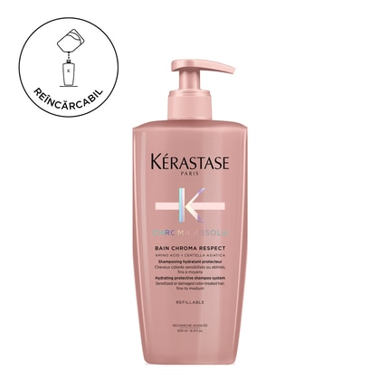 500 ML Kerastase CHROMA ABSOLU Sampon hidratant protector pentru par vopsit Bain Chroma Respect  1 of 8 