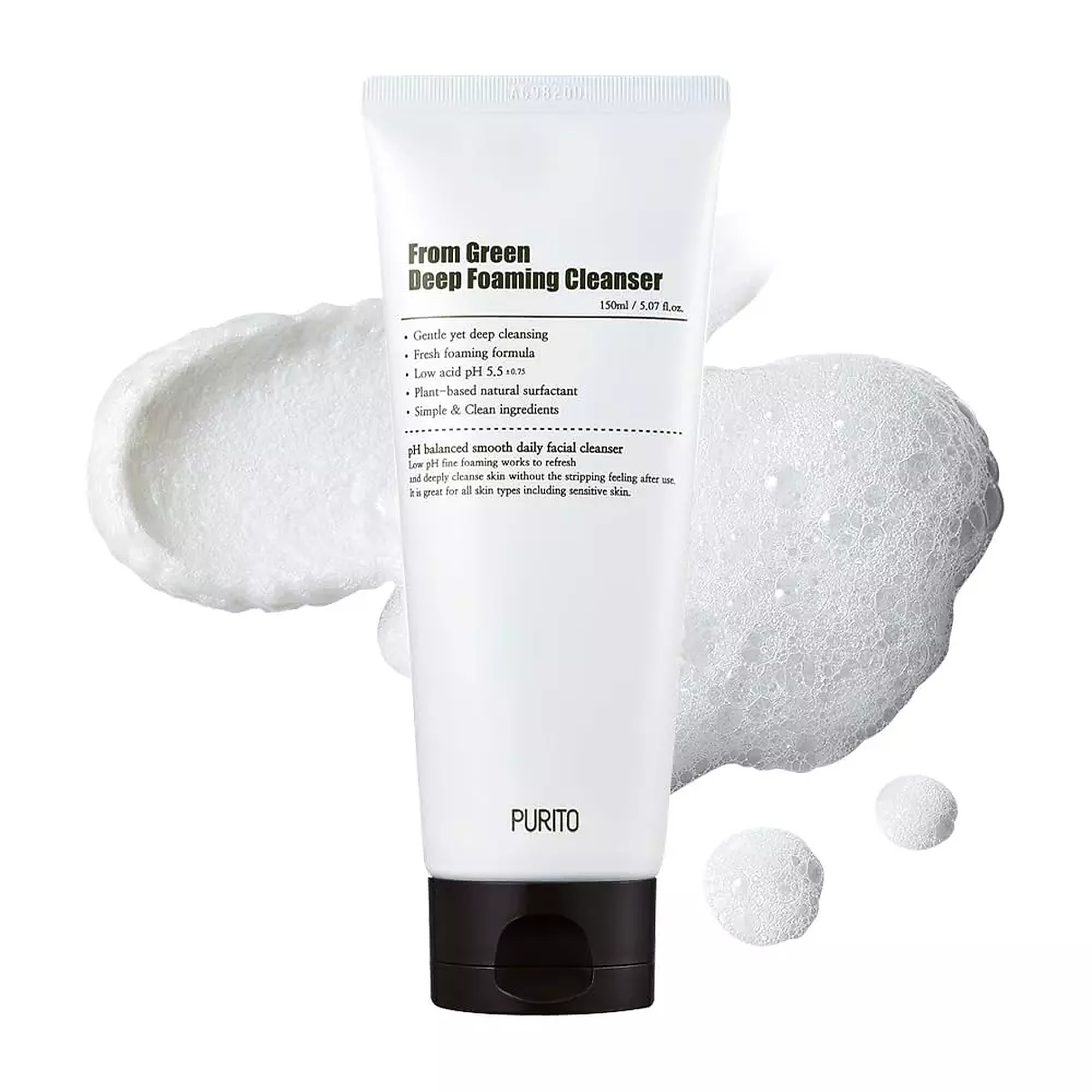 150 ML undefined From Green Spuma de curatare faciala From Green Deep 3 of 5 Spuma de curatare faciala From Green Deep