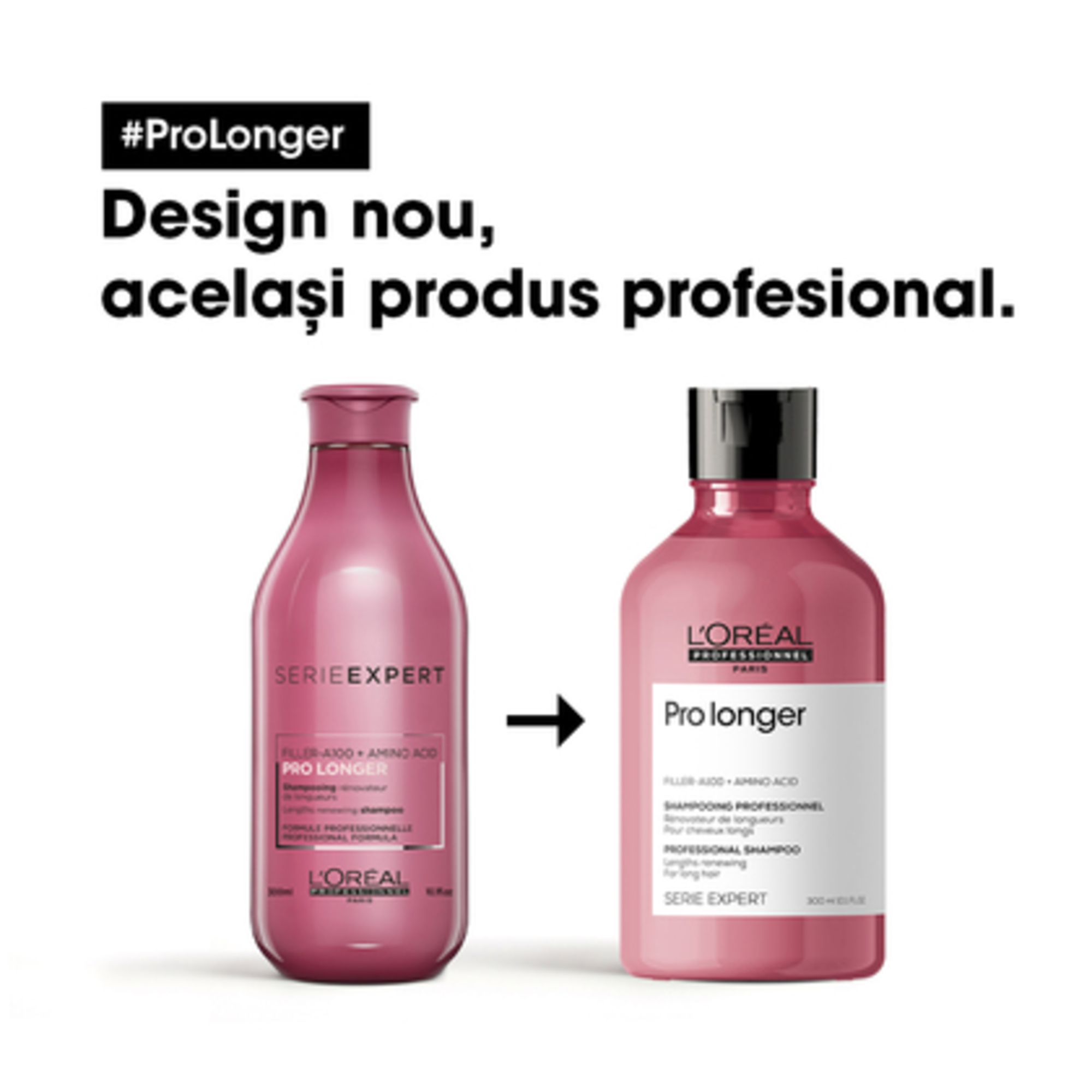 Sampon profesional pentru fortifierea parului lung Serie Expert