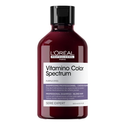 300 ML L'OREAL PROFESSIONNEL sampon violet, sampon neutralizator, sampon mov, sampon purple, serie expert, loreal, loreal paris, loreal professionnel, par vopsit, vitamino color, vitamino color spectrum Sampon pentru par vopsit blond sau decolorat 1 of 8