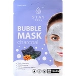 20 G STAY WELL Face Mask Masca de fata tip servetel-Bubble Mask Charcoal  1 of 2 Masca de fata tip servetel-Bubble Mask Charcoal