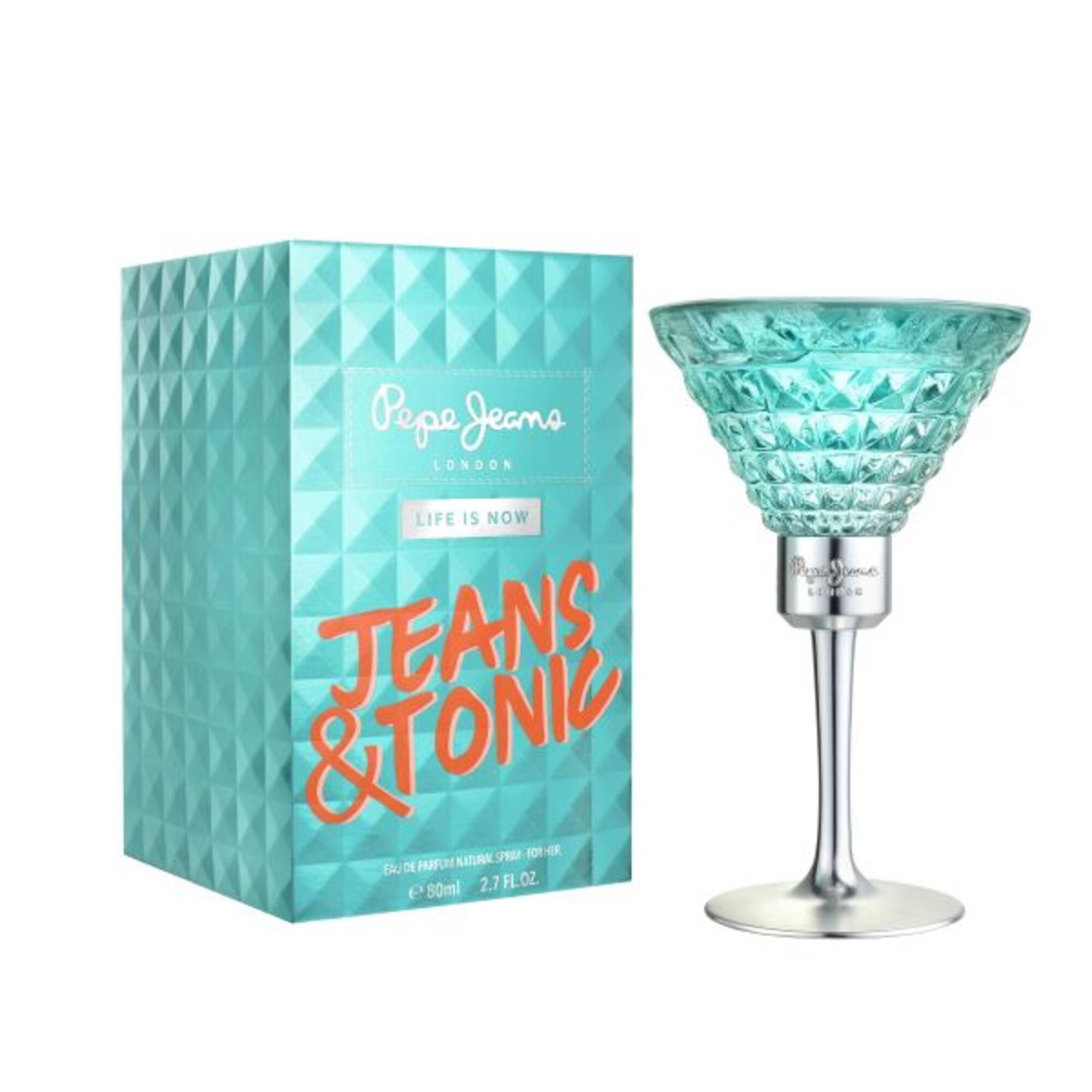 80 ML Pepe Jeans Jeans & Tonic Jeans & Tonic For Her Apa de Parfum  1 of 5 