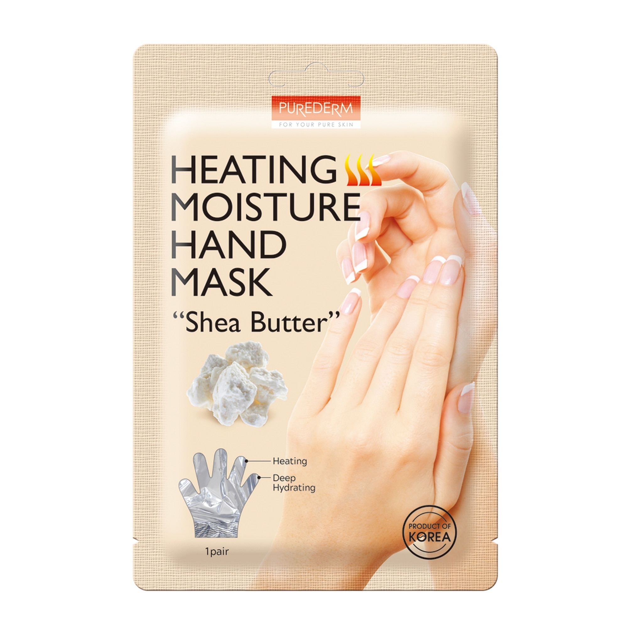 15 G PUREDERM Hand Mask Masca pentru maini-Heating Moisture 1 of 2