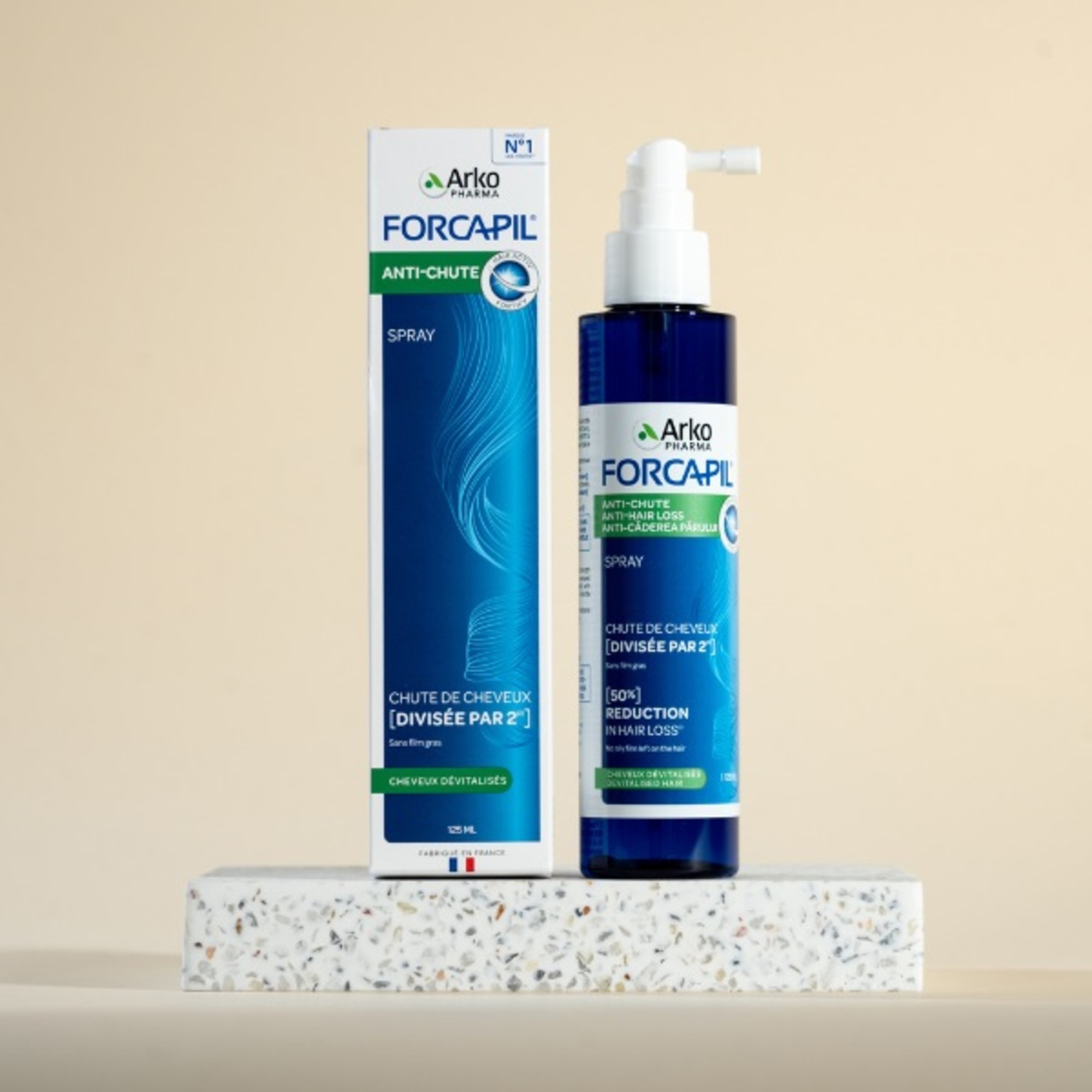 150 ML FORCAPIL FORCAPIL ANTI HAIR LOSS Spray anti-caderea parului  1 of 5 