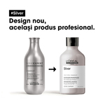 300 ML L'OREAL PROFESSIONNEL SILVER Sampon de neutralizare si stralucire pentru parul gri si alb Serie Expert  3 of 3 Sampon de neutralizare si stralucire pentru parul gri si alb Serie Expert