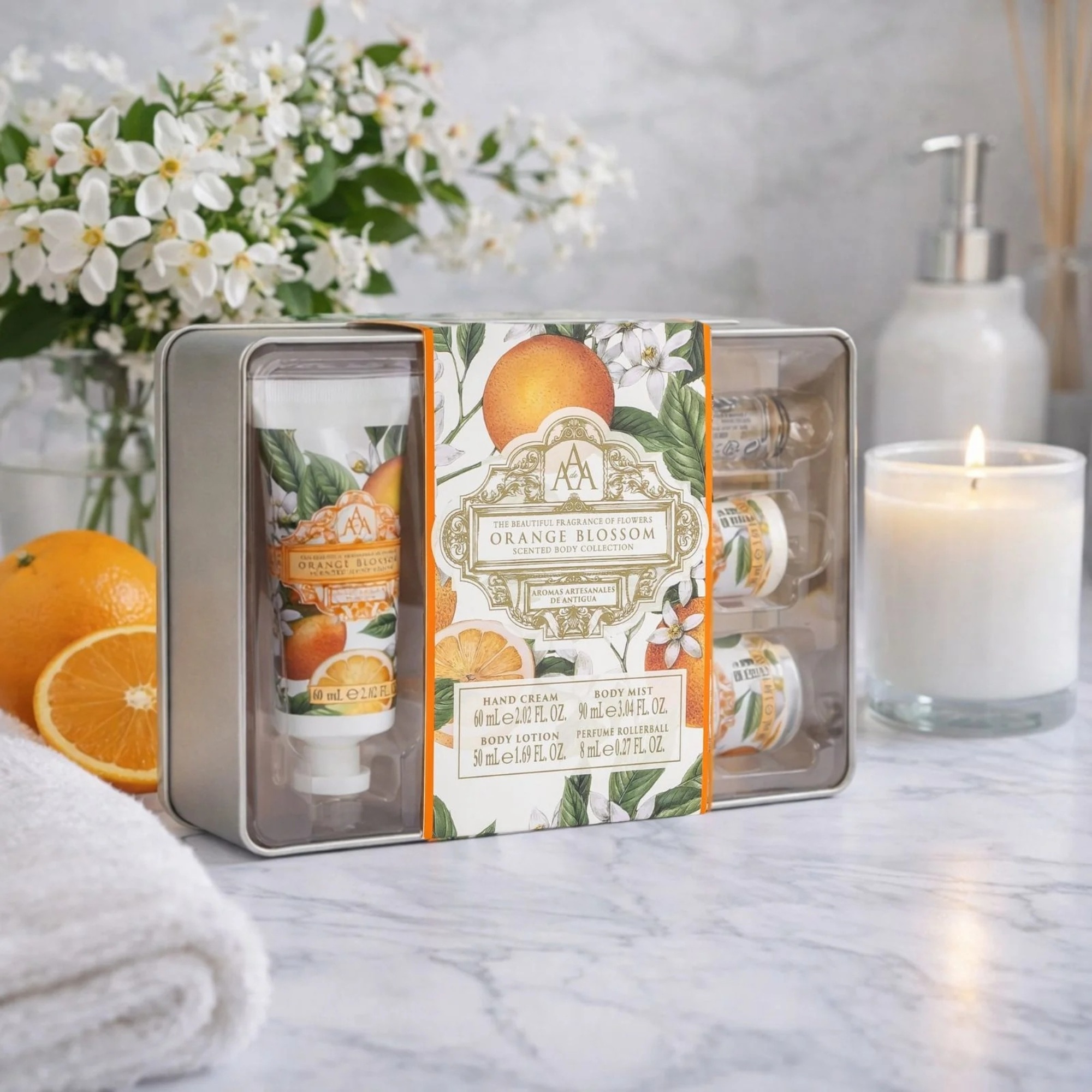 60+90+50+8 ML Somerset AAA Body Care Set de ingrijire Orange Blossom 2 of 2 Set de ingrijire Orange Blossom