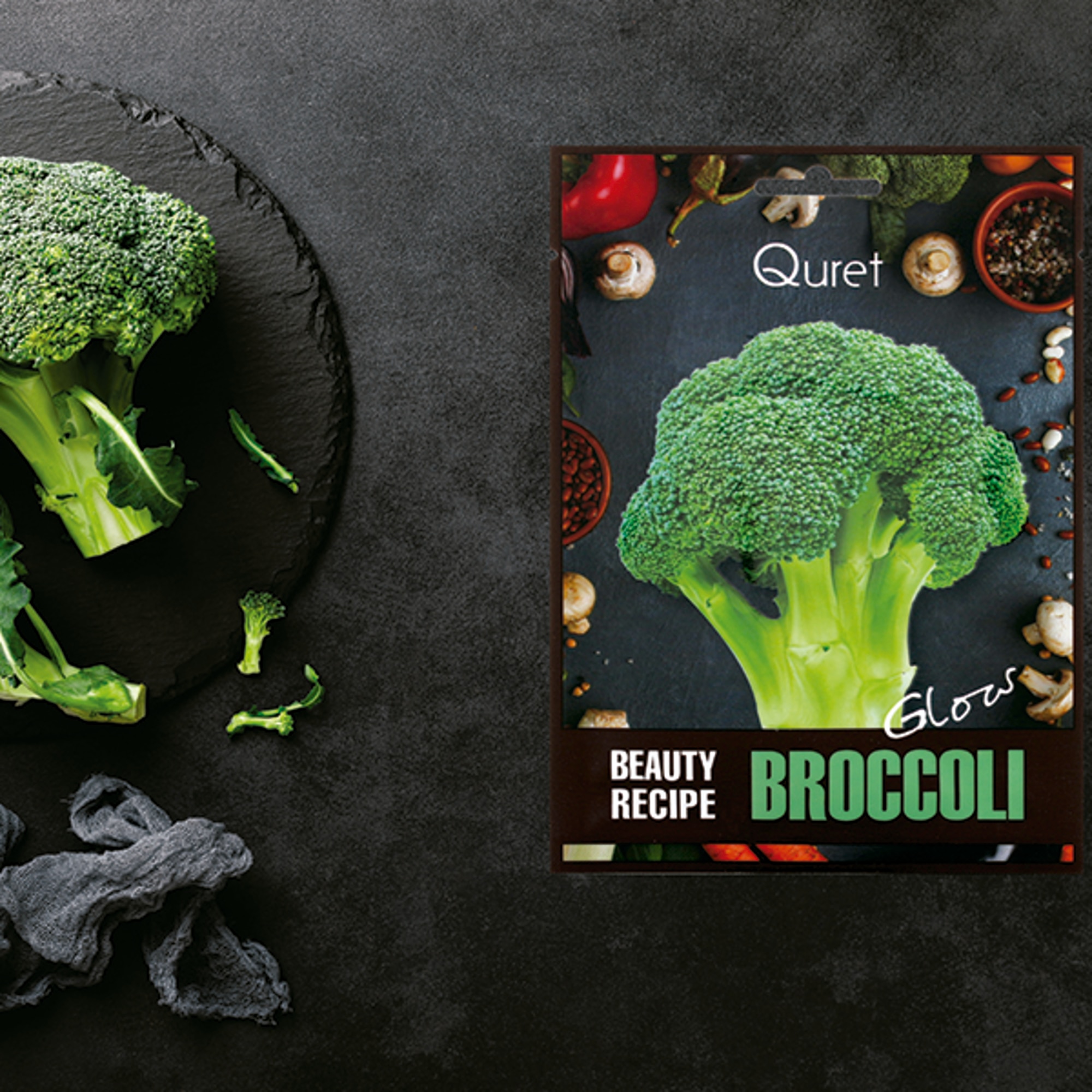 Masca de fata cu efect de stralucire cu Broccoli
