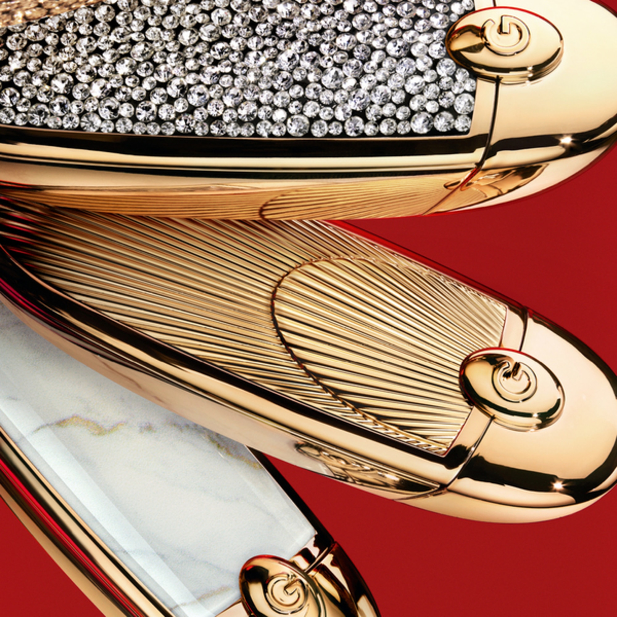 Carcasa bijuterie cu oglinda dubla