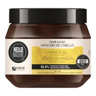 250 ML Hello Nature HAIR CARE Masca de par Marula Oil  1 of 2 