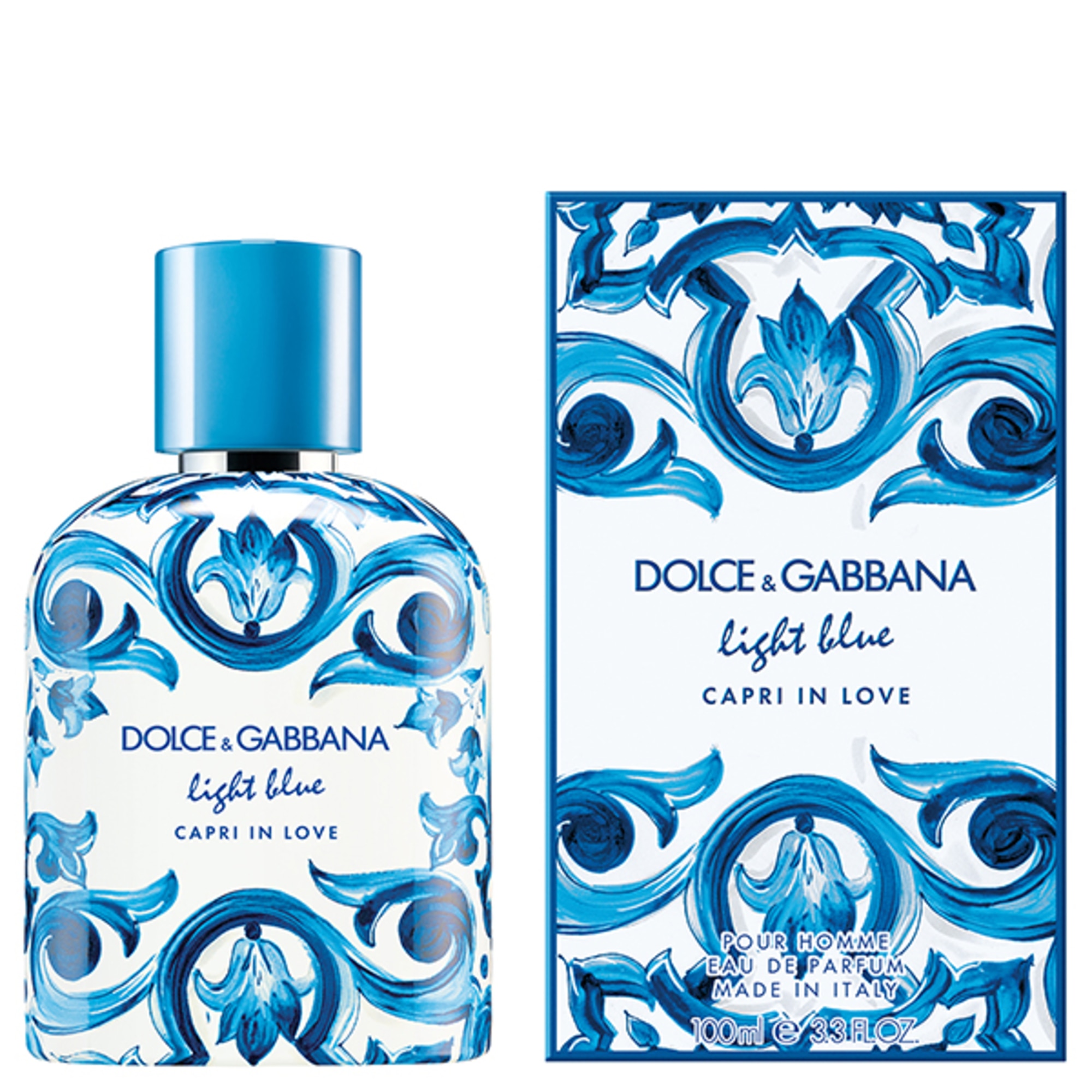 100 ML Dolce & Gabbana LIGHT BLUE Light Blue Capri In Love Pour Homme Apa de Parfum  1 of 6 