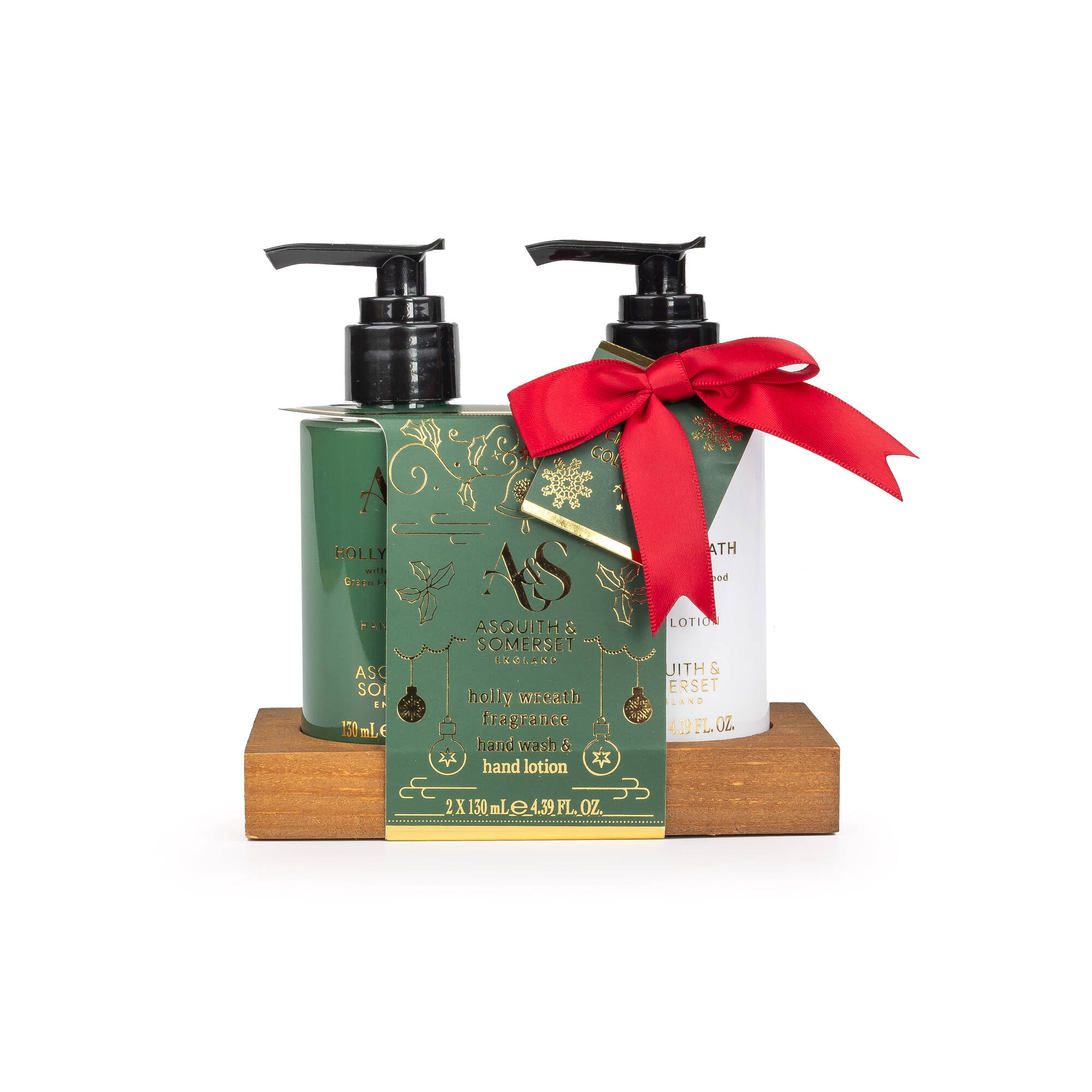 130+130 ML Somerset CHRISTMAS Set de ingrijire mani Holly Wreath 1 of 2 Set de ingrijire mani Holly Wreath