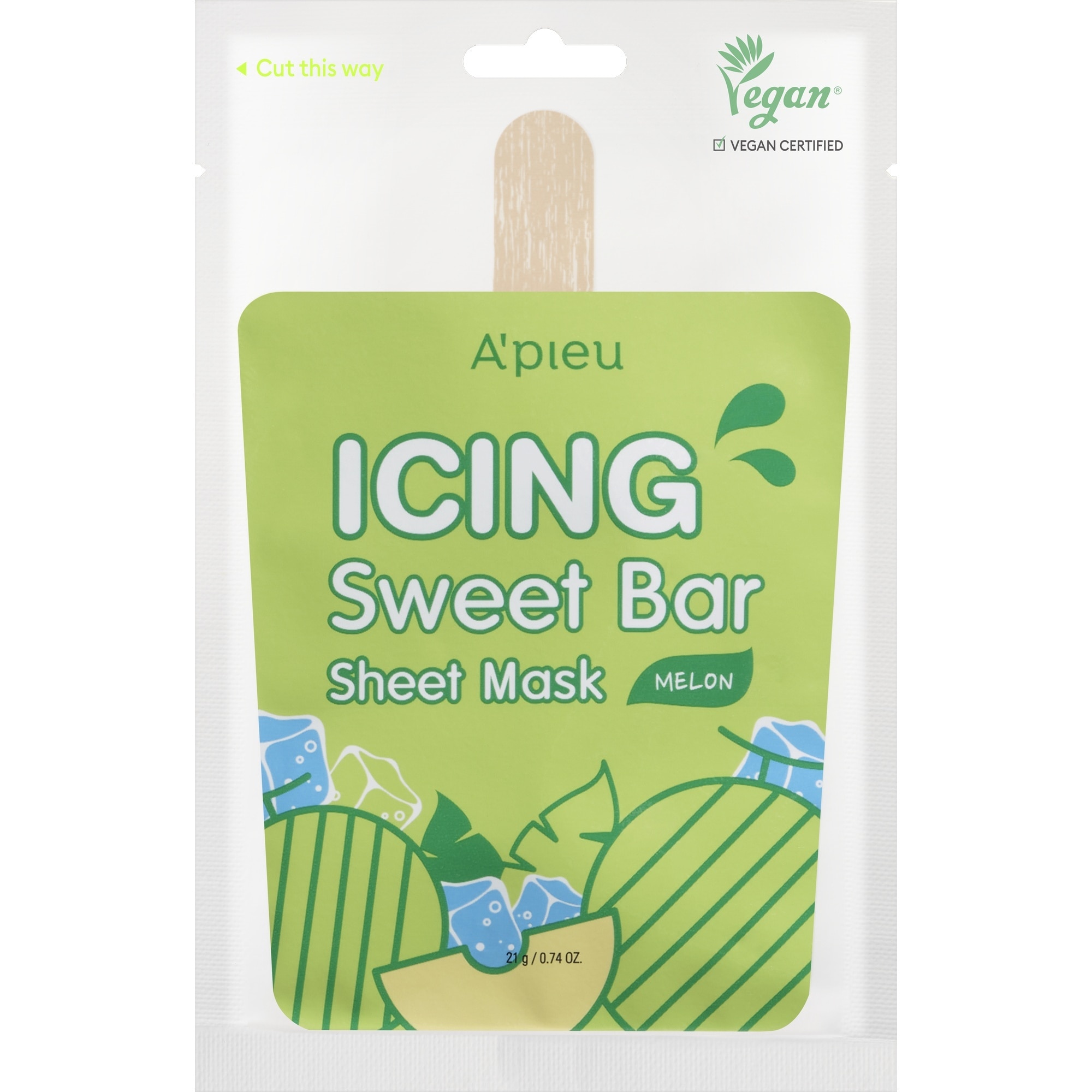 21 G undefined Icing Sweet Bar Masca de fata tip servetel-Icing Sweet Bar Melon 1 of 3