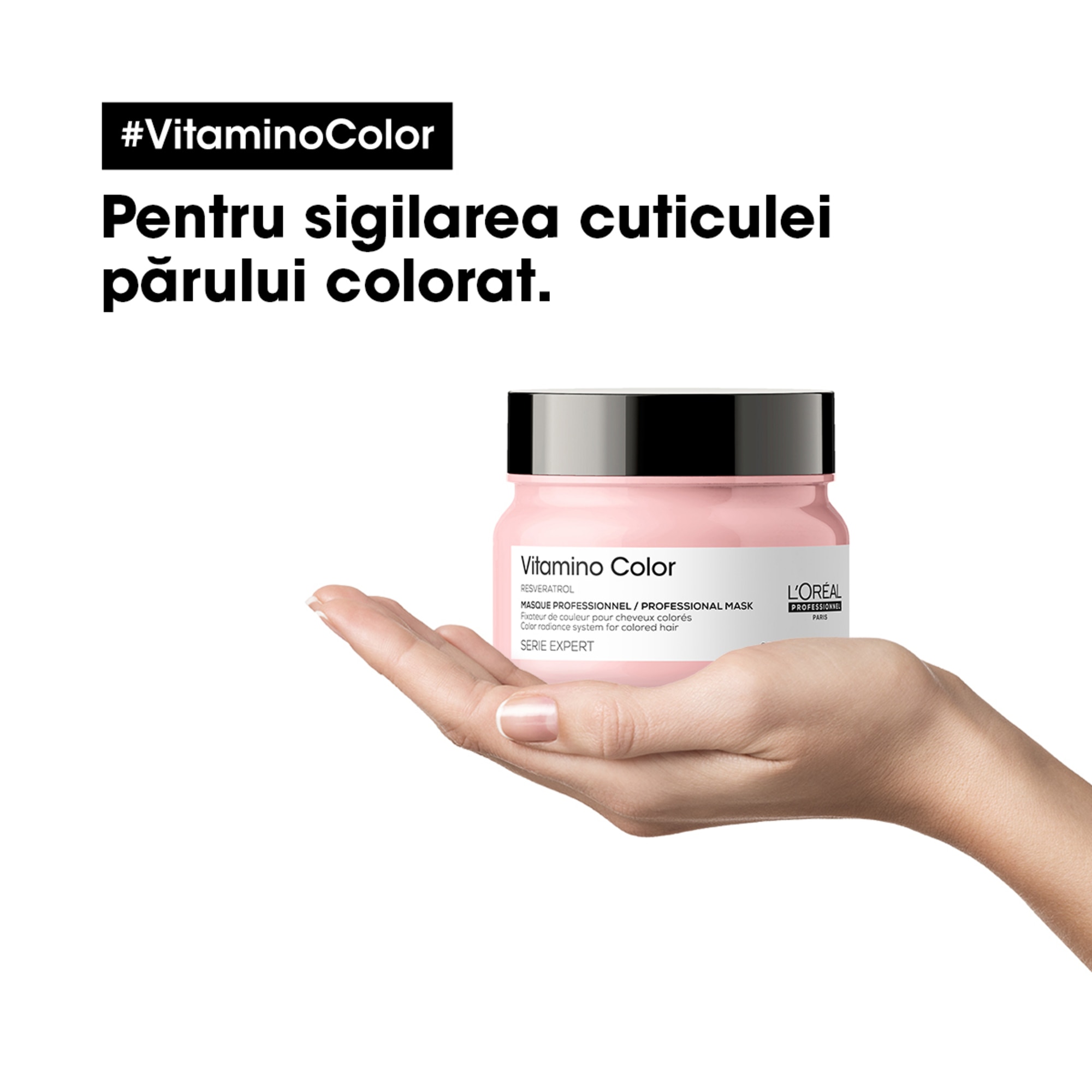250 ML L'OREAL PROFESSIONNEL VITAMINO COLOR Masca profesionala pentru par vopsit Serie Expert  1 of 1 Masca profesionala pentru par vopsit Serie Expert