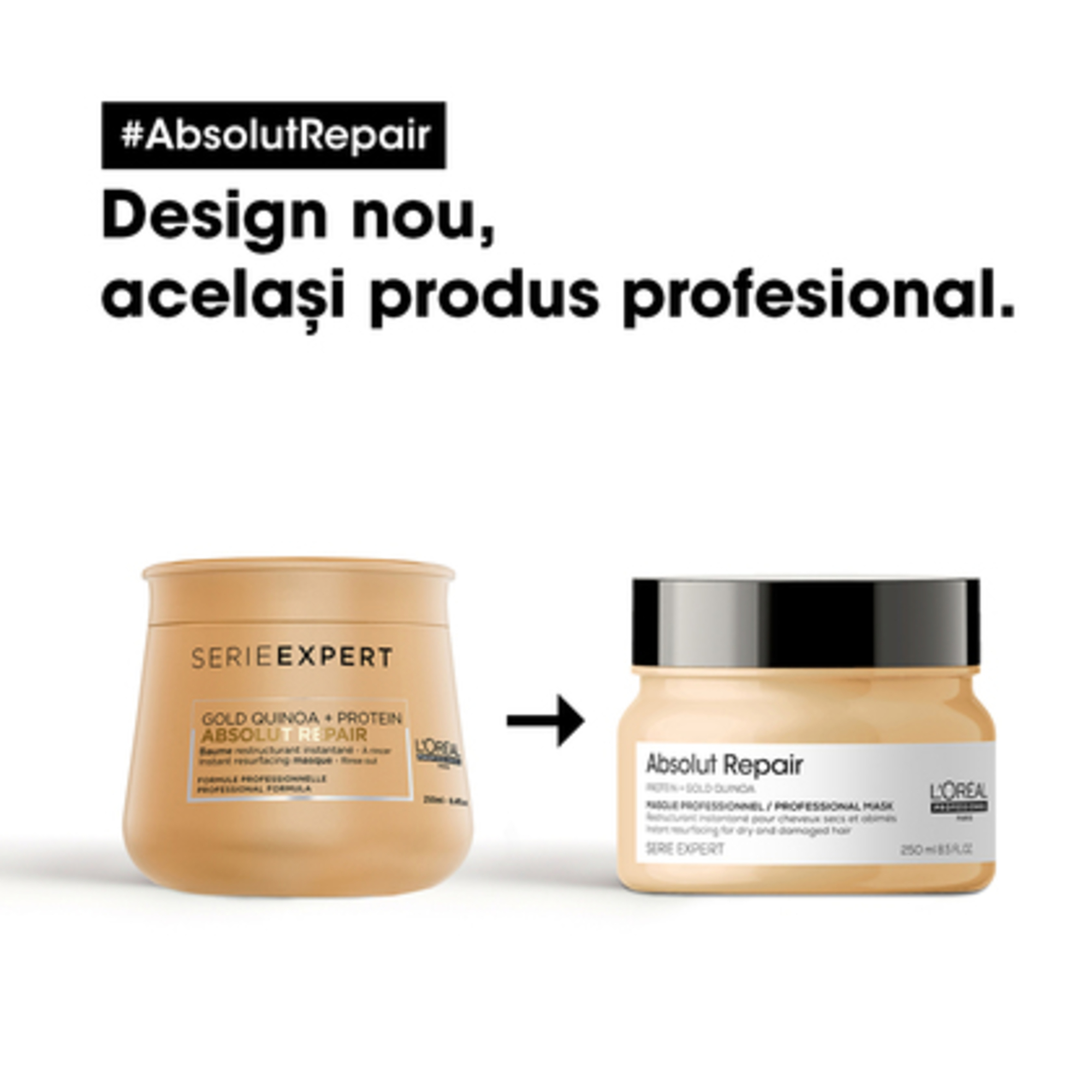 Masca profesionala pentru parul uscat si deteriorat Serie Expert