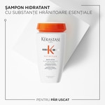 250 ML Kerastase NUTRITIVE Sampon hidratant pentru par uscat Bain Satin  3 of 8 Sampon hidratant pentru par uscat Bain Satin