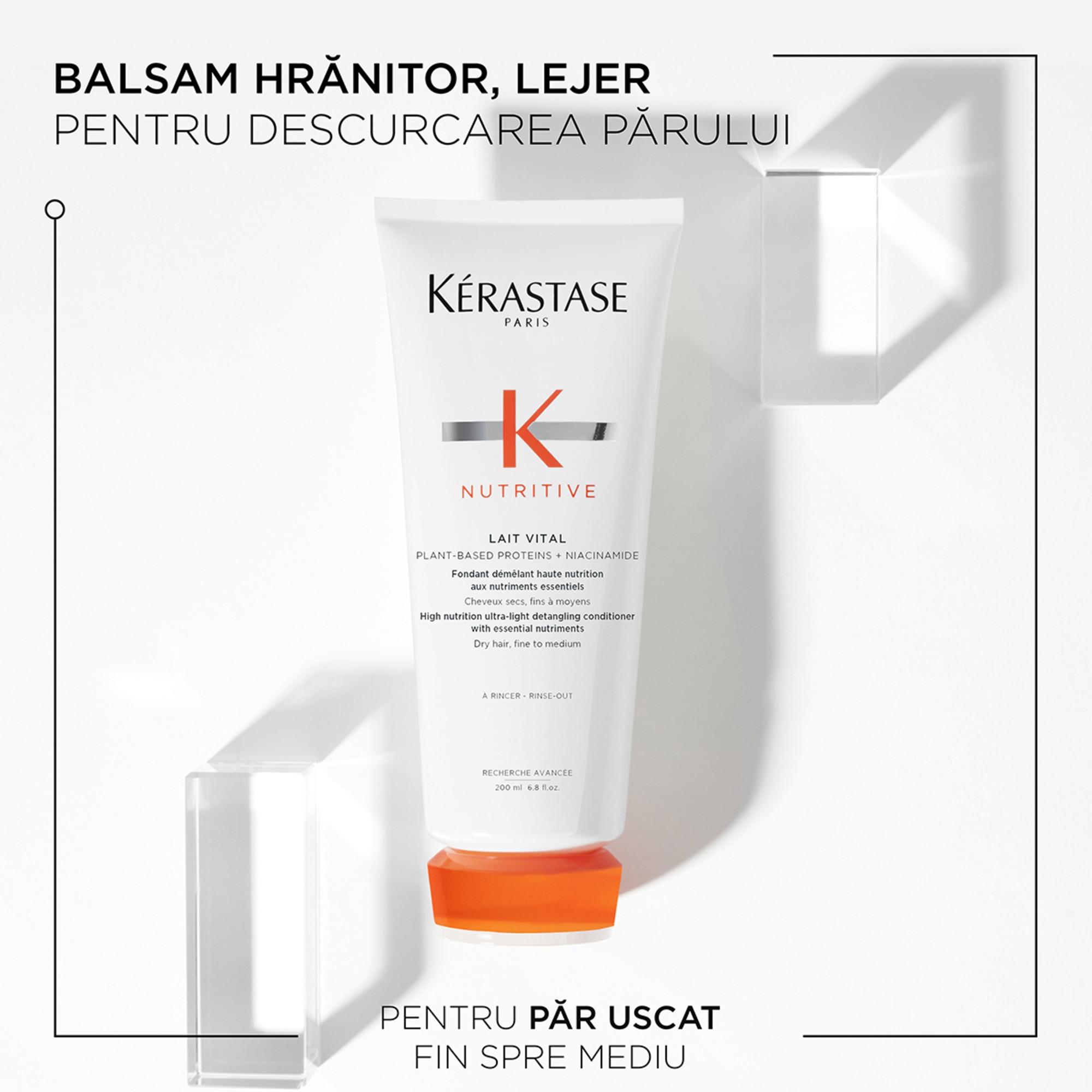 Balsam hranitor pentru par uscat Lait Vital