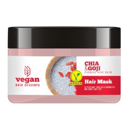250 ML Vegan Desserts VEGAN Masca de par Chia & Goji  1 of 1 Masca de par Chia & Goji