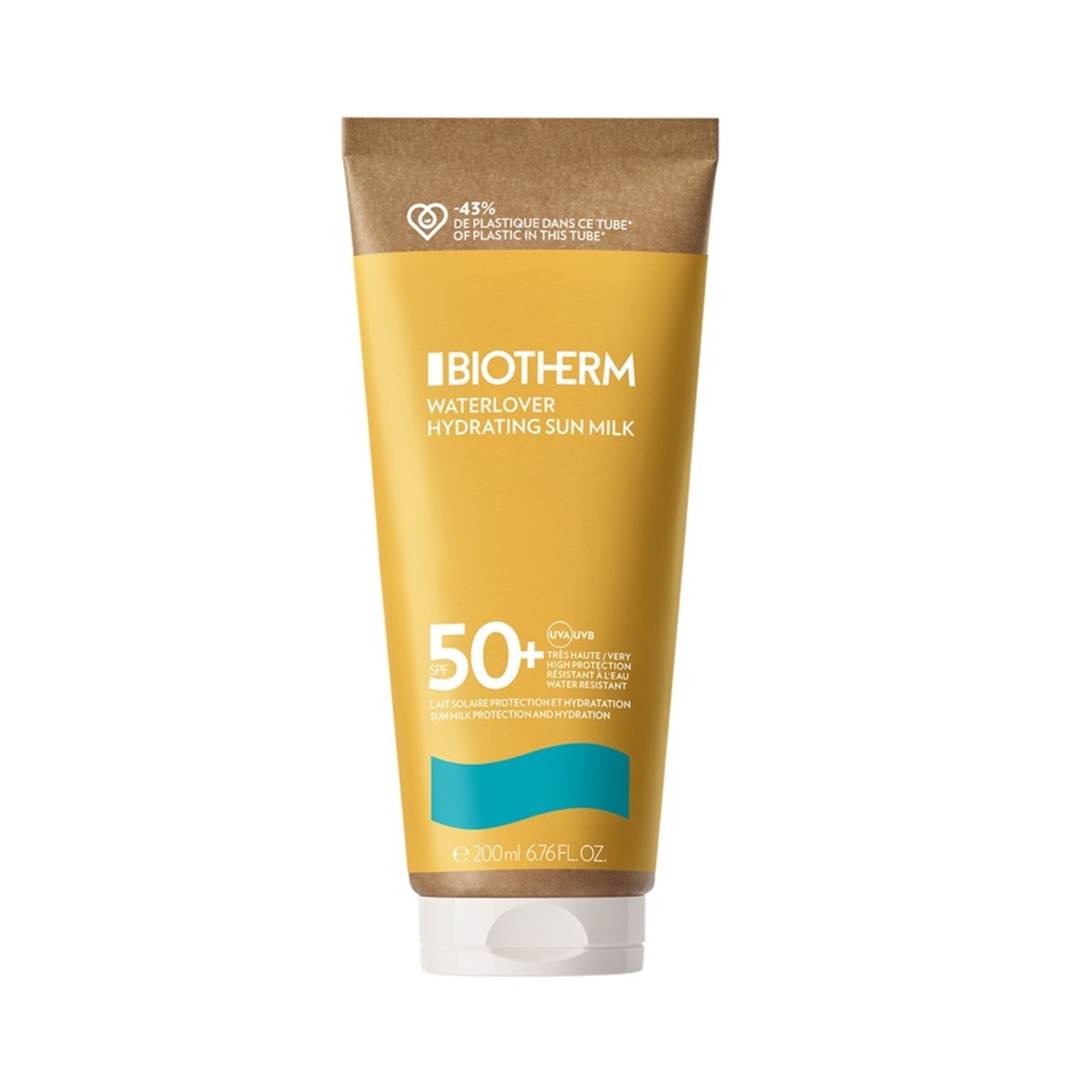 200 ML Biotherm WATERLOVER SUN MILK Protectie solara hidratanta pentru fata si corp SPF50  Protectie solara hidratanta pentru fata si corp SPF50