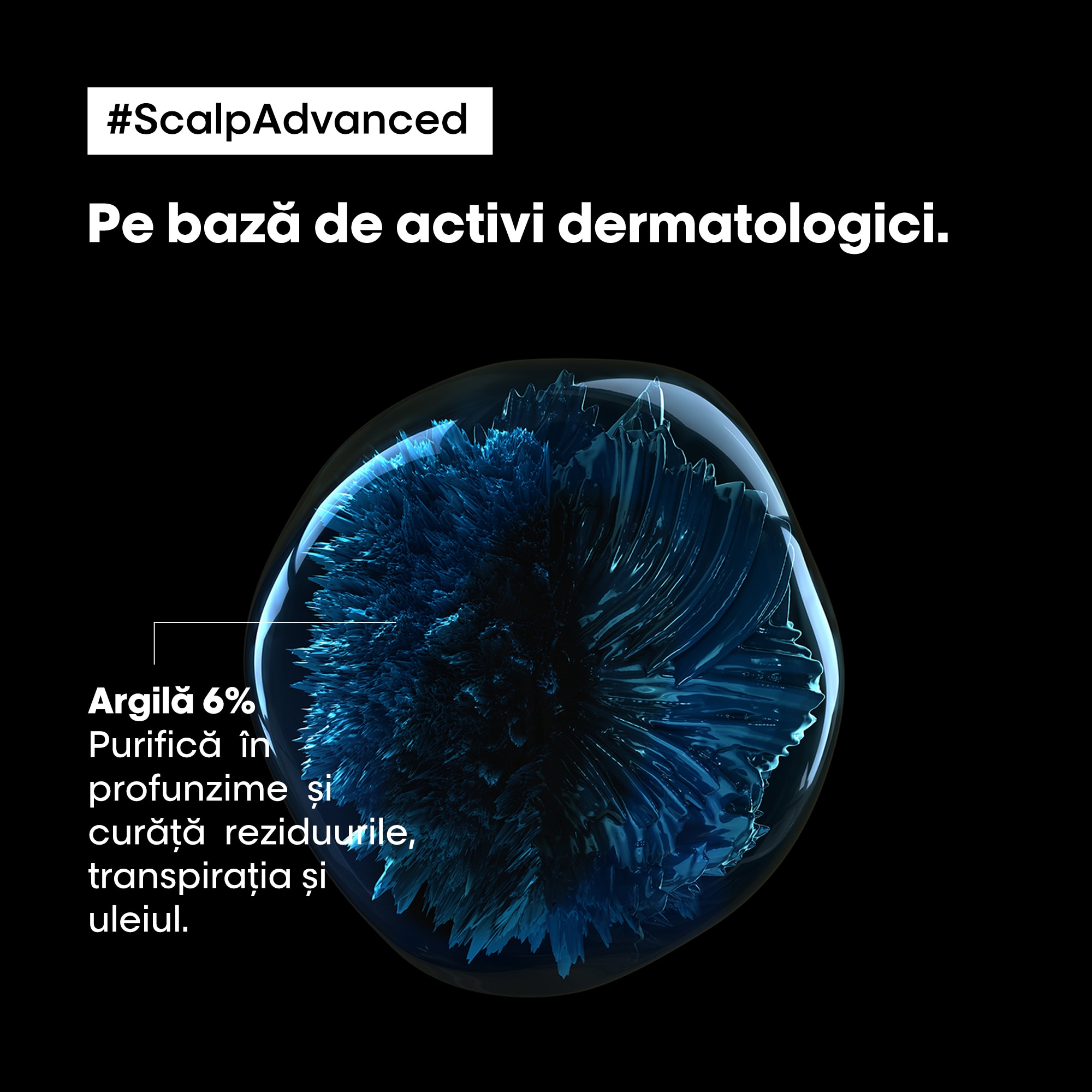 Argila purificatoare 2 in 1 cu utilizari multiple scalp gras