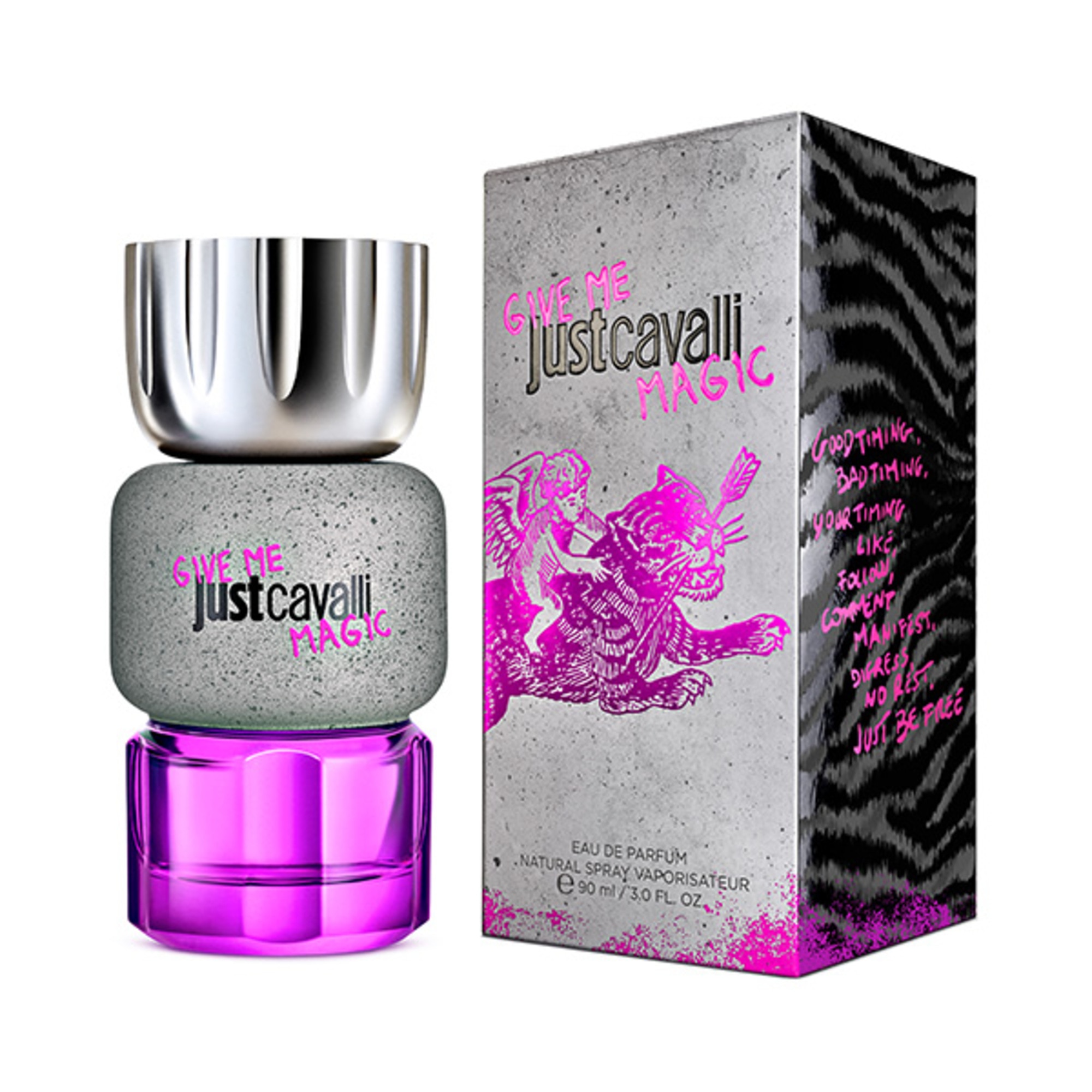 90 ML Roberto Cavalli Give Me Magic Give Me Magic for Her Apa de Parfum 1 of 5