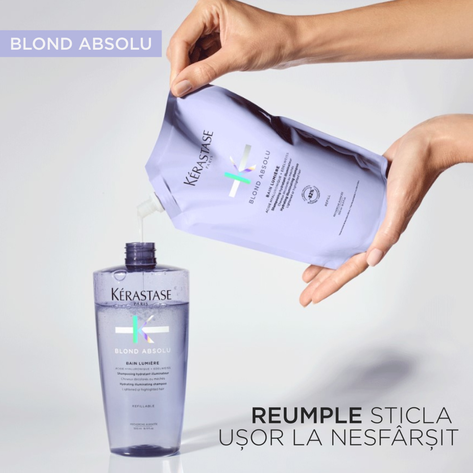 Sampon hidratant iluminator par blond Bain Lumiere