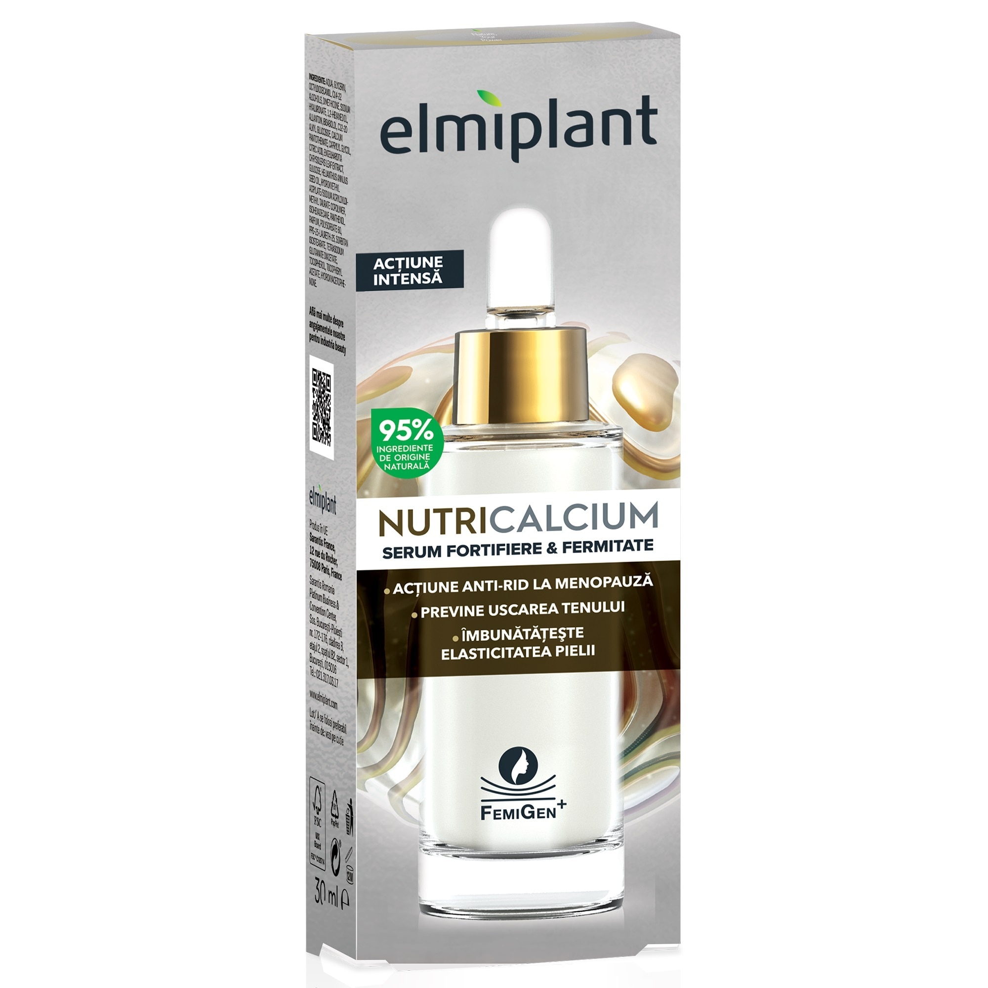 30 ML ELMIPLANT NutriCalcium Serum pentru fortifiere si fermitate NutriCalcium 1 of 1