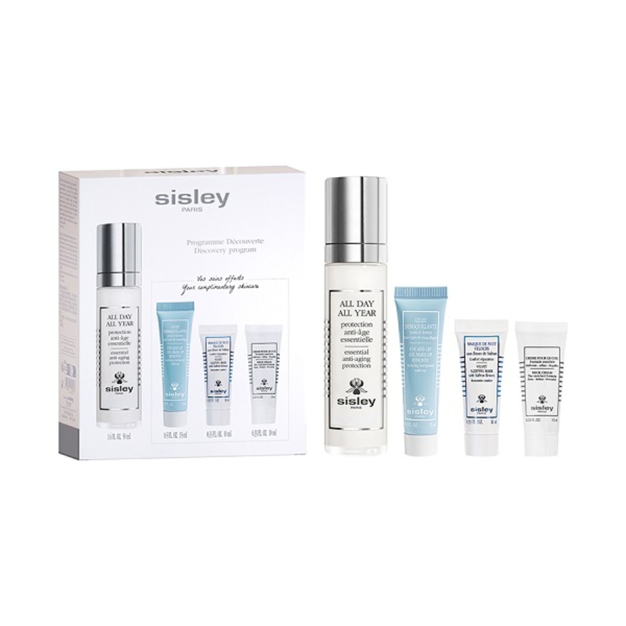 50+15+10+10 ML Sisley ALL DAY Set de ingrijire ten All Day All Year Discovery Program Sisley 1 of 3