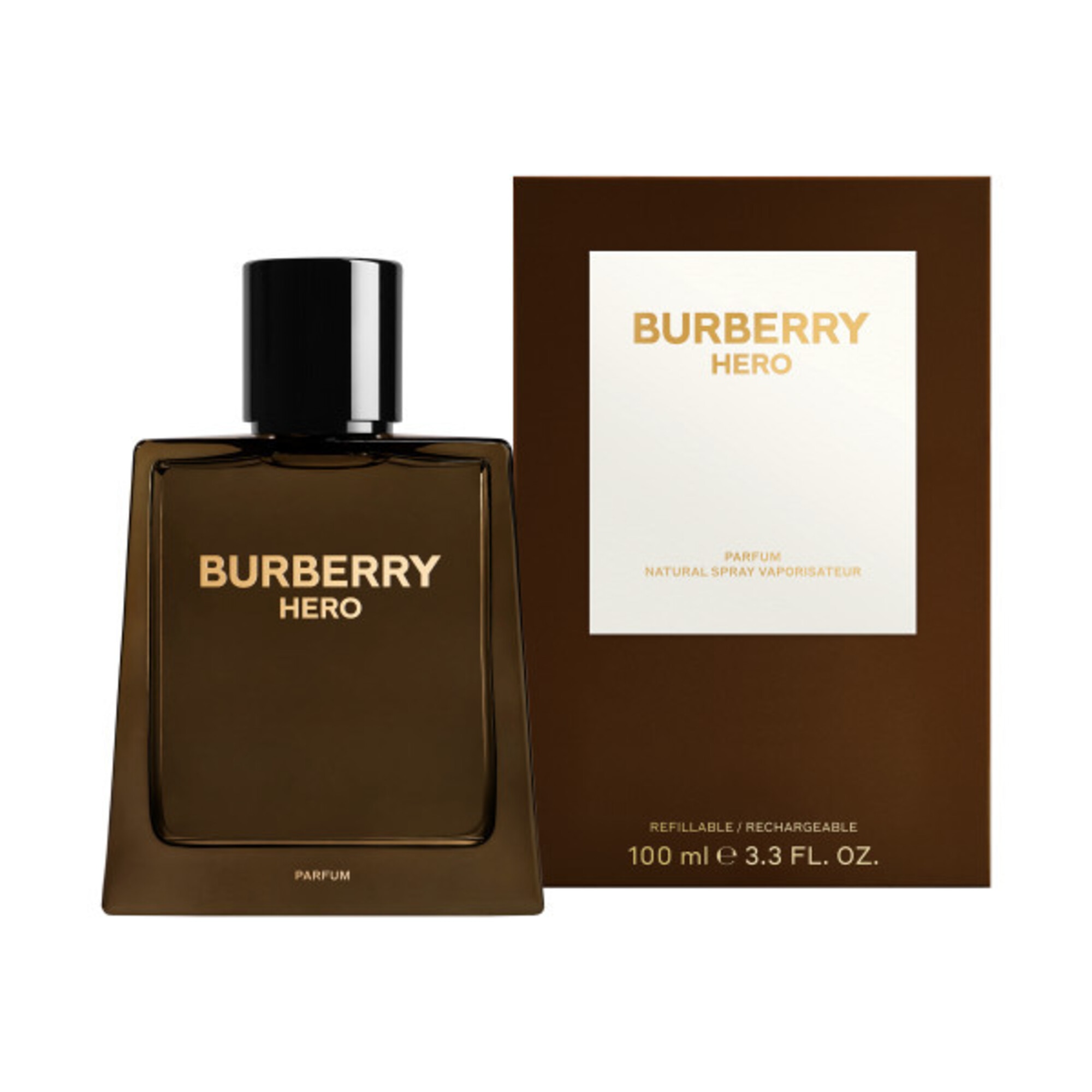 100 ML Burberry HERO Burberry Hero Parfum Reincarcabil  1 of 2 