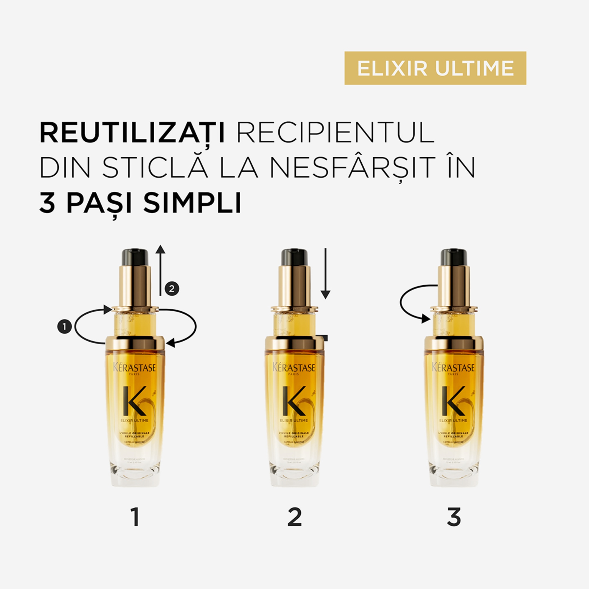 Ulei de par Elixir Ultime reincarcabil