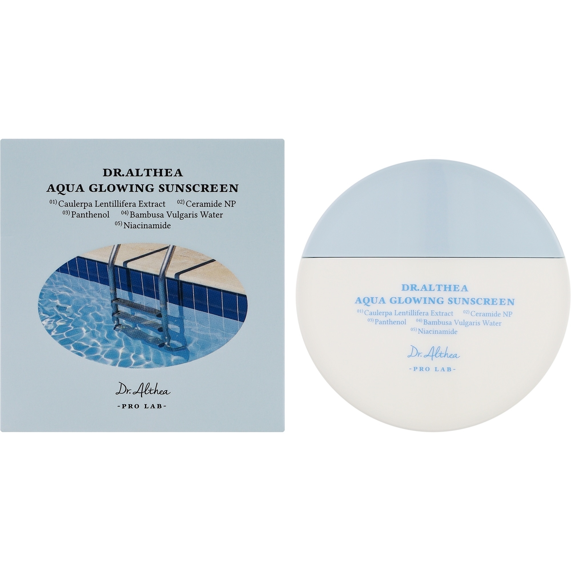45 ML DRALTHEA SKIN-CARE Crema de fata cu protectie solara SPF 50+ PA++++  Aqua Glowing  2 of 3 Crema de fata cu protectie solara SPF 50+ PA++++  Aqua Glowing