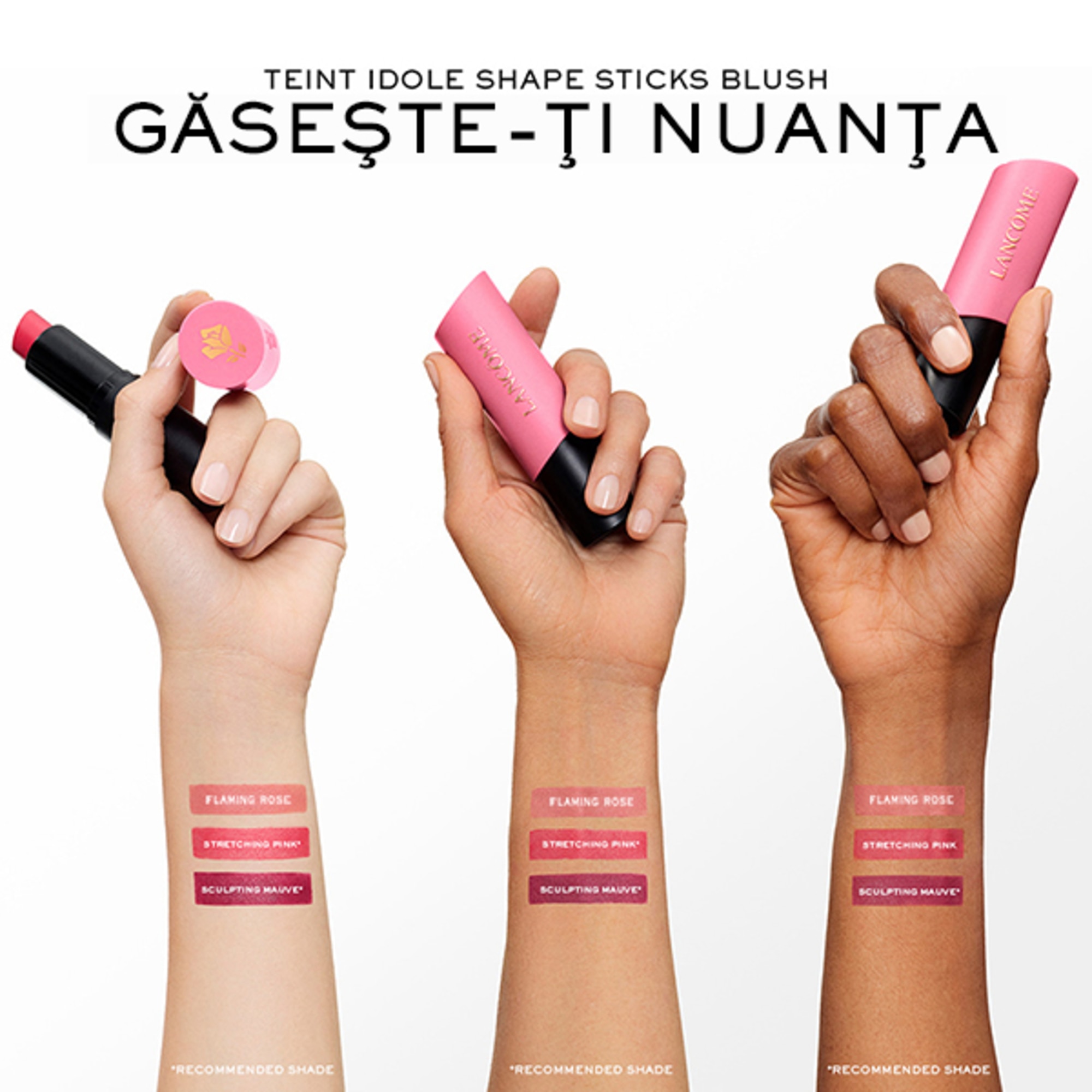 Lancôme TEINT IDOLE Fard cremos de obraz Shape Sticks Blush 1 of 6
