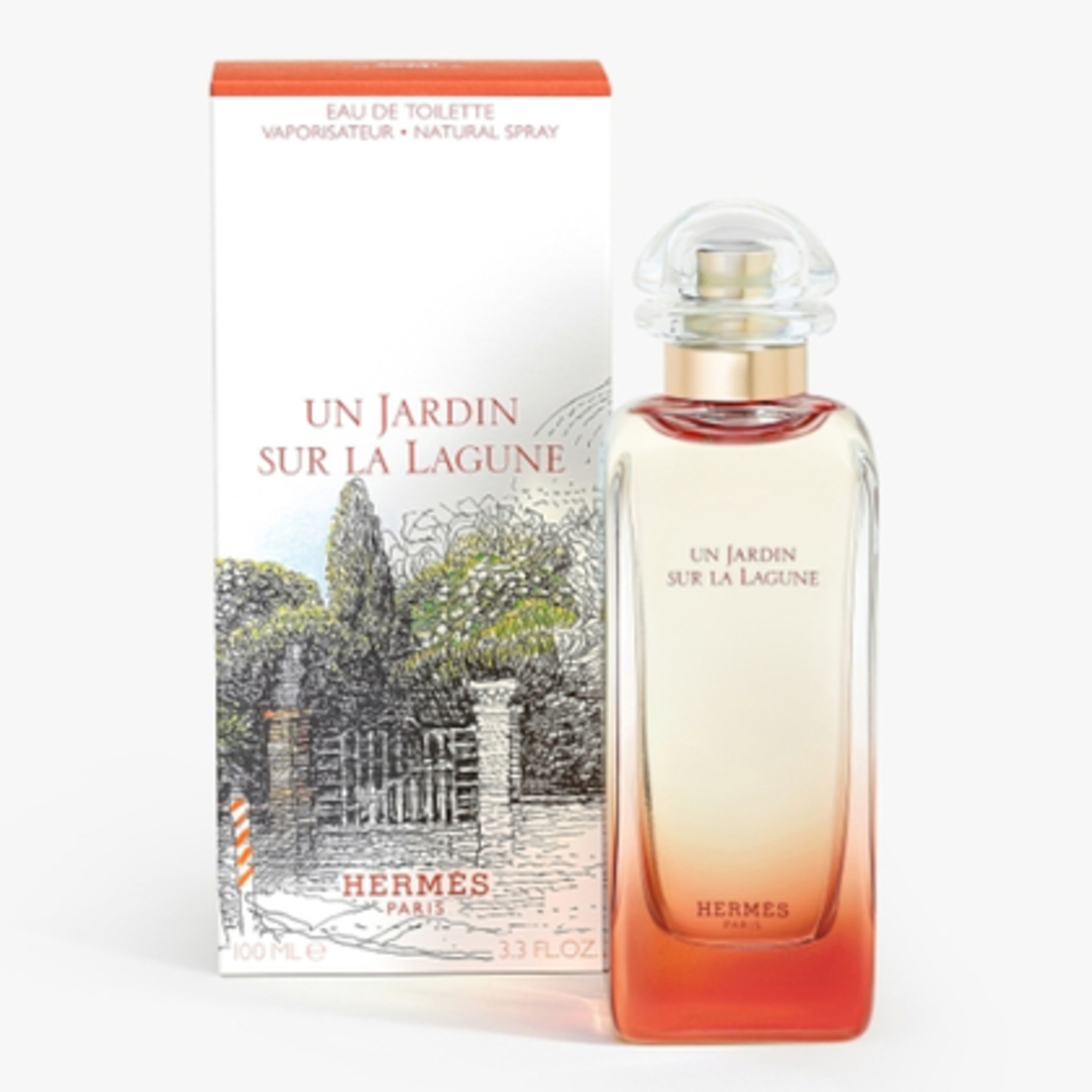 100 ML Hermès UN JARDIN SUR LA LAGUNE Apa de Toaleta  1 of 3 