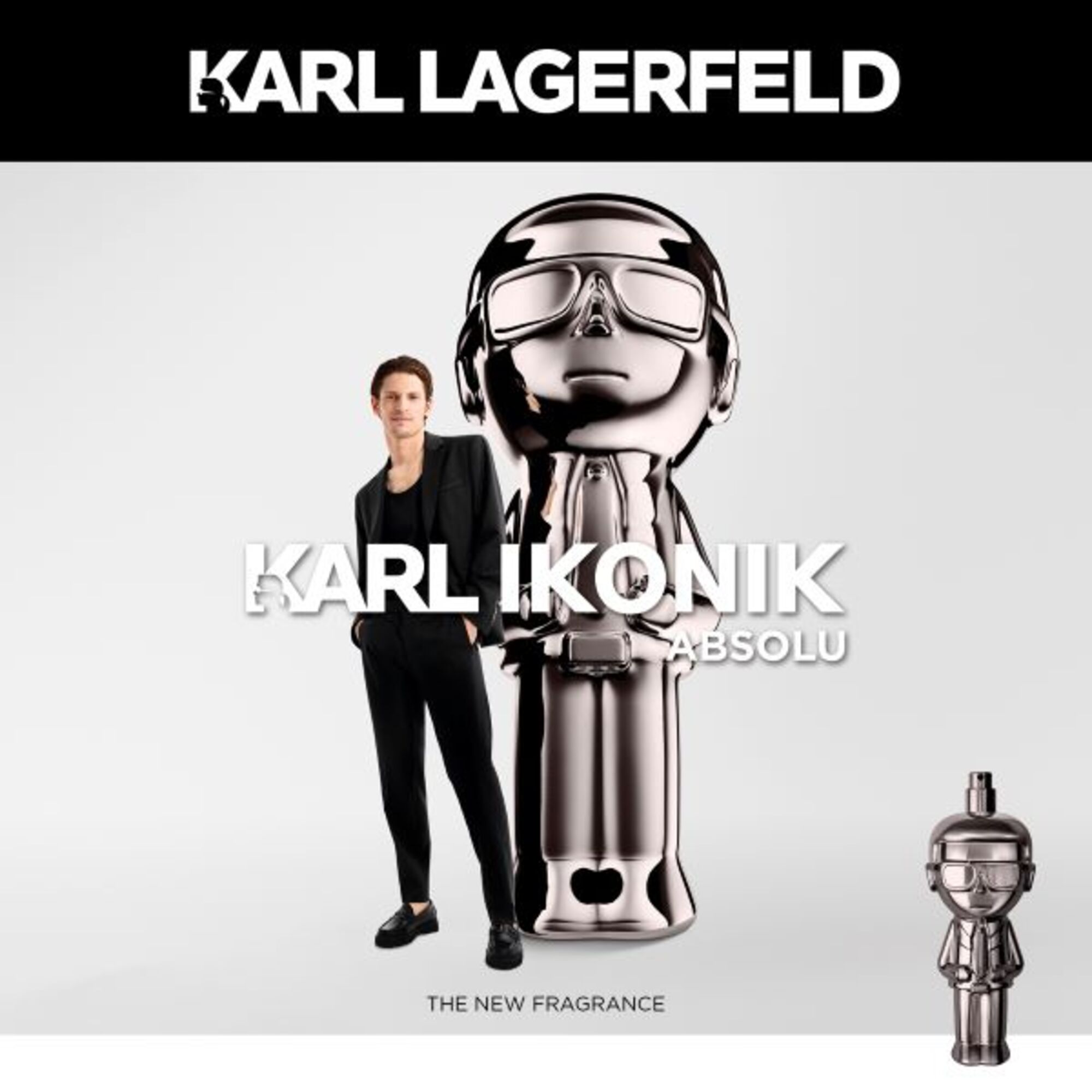 100 ML KARL LAGERFELD IKONIK Ikonik Absolu Man Parfum  1 of 5 