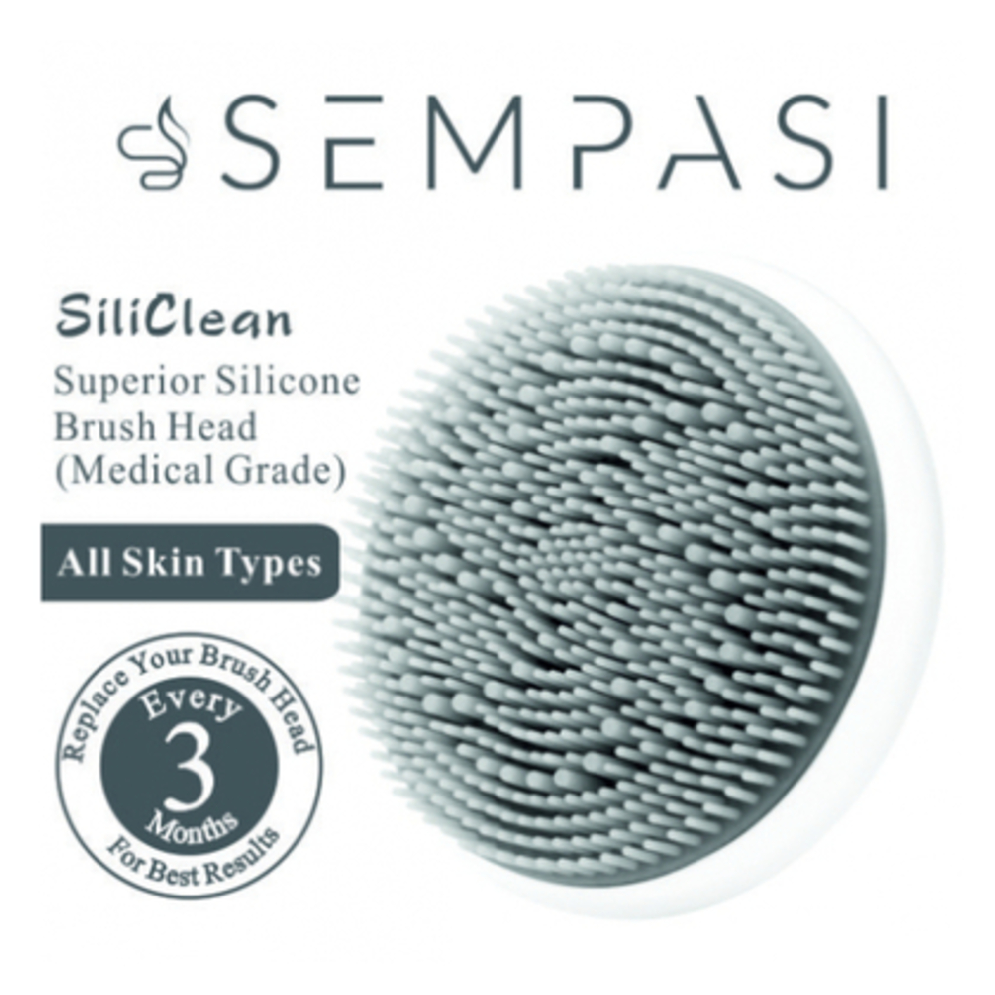 Perie din silicon rezerva pentru dispozitivul Sempasi Sol