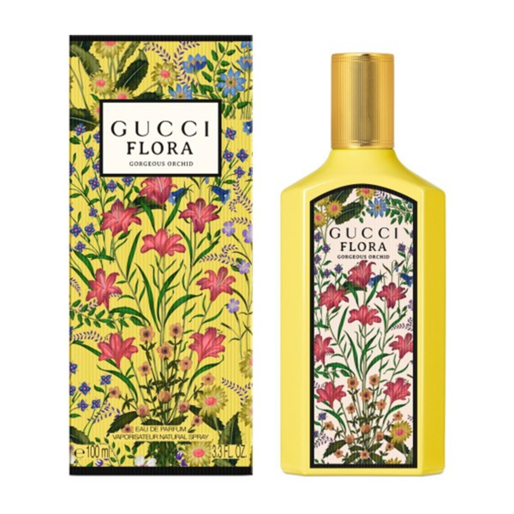 100 ML Gucci FLORA Flora Gorgeous Orchid Apa de Parfum  1 of 3 