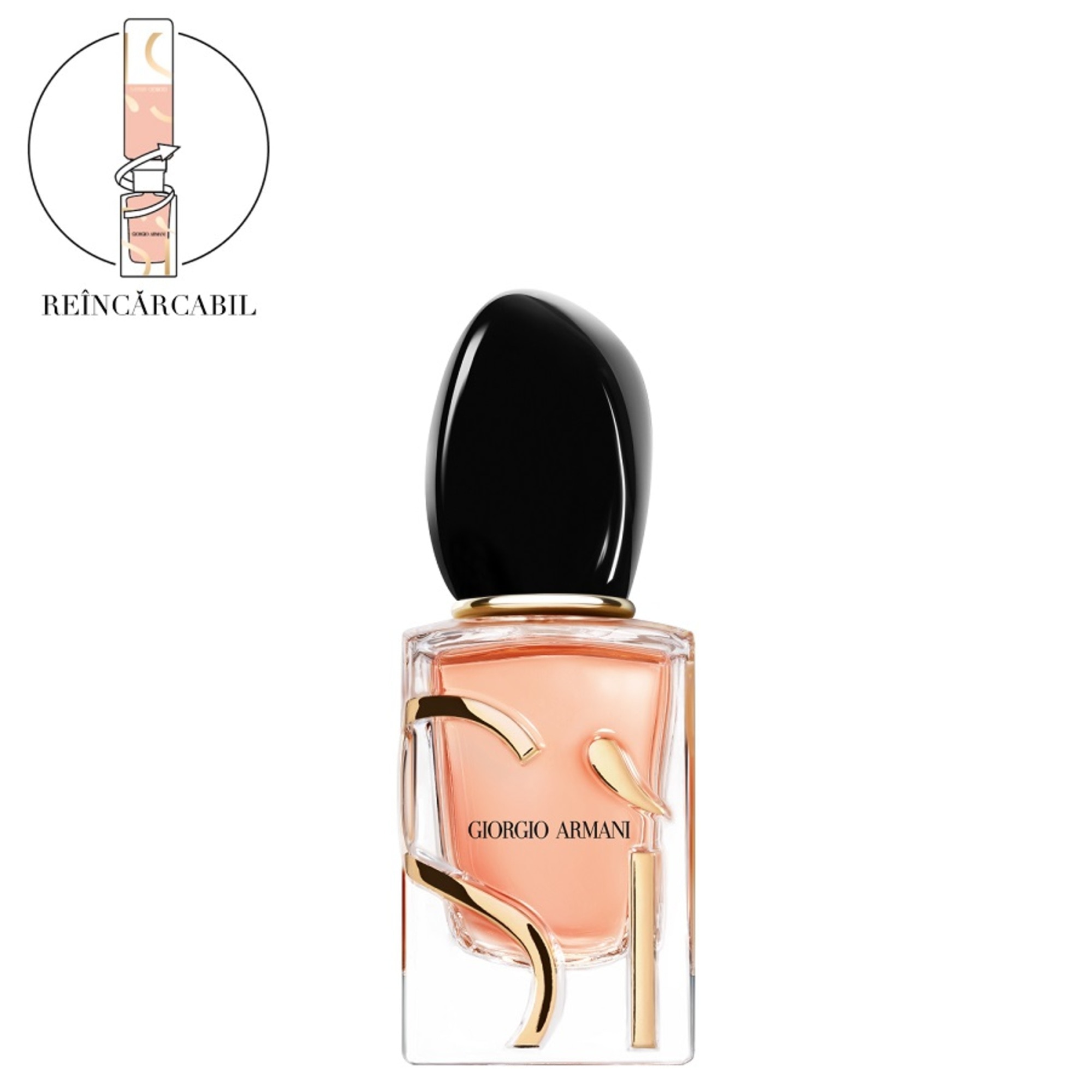 30 ML Armani SI INTENSE Si Intense Apa de Parfum reincarcabil 1 of 3